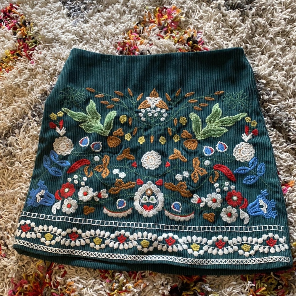 flower pattern skirt